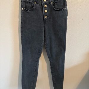 Good American Charcoal High Rise Jeans